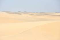 A paisagem desértica dos Médanos de Coro, na entrada da península de Paraguaná, no noroeste da Venezuela